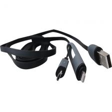 Кабель для зарядки 2 в 1 "Plus II", Micro USB/Lightning 8 Pin, 2А 